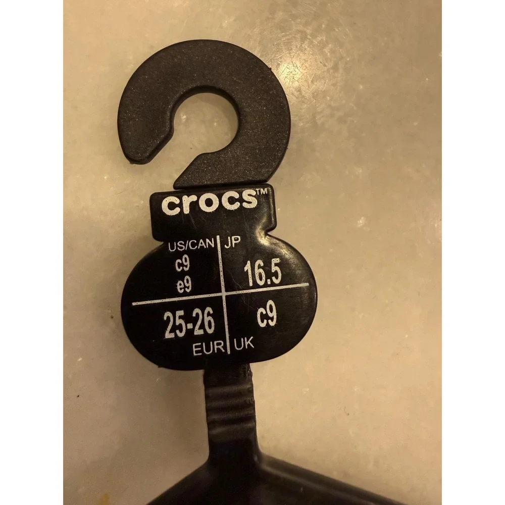 Crocs Classic All Terrain Clogs Kids Size C9 Blue Lime Adjustable Strap